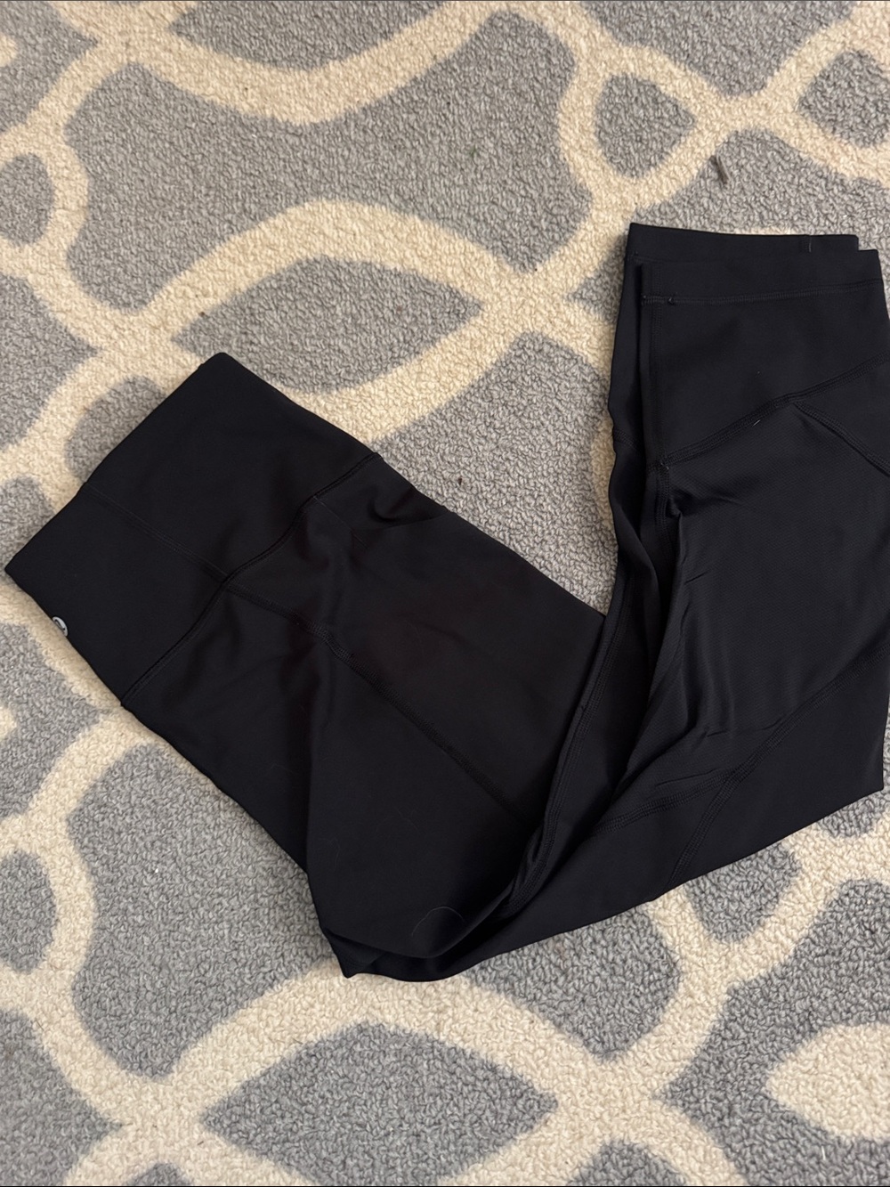 lululemon athletica Black Boot-Cut Yoga Pants